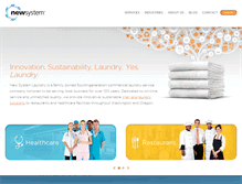 Tablet Screenshot of newsystemlaundry.com